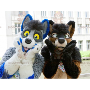 2 BIGGYMONKEY™s furry and colorful dog mascots – Biggymonkey.com